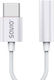 Savio Ak-51 Converter USB-C male to 3.5mm female White 1pcs