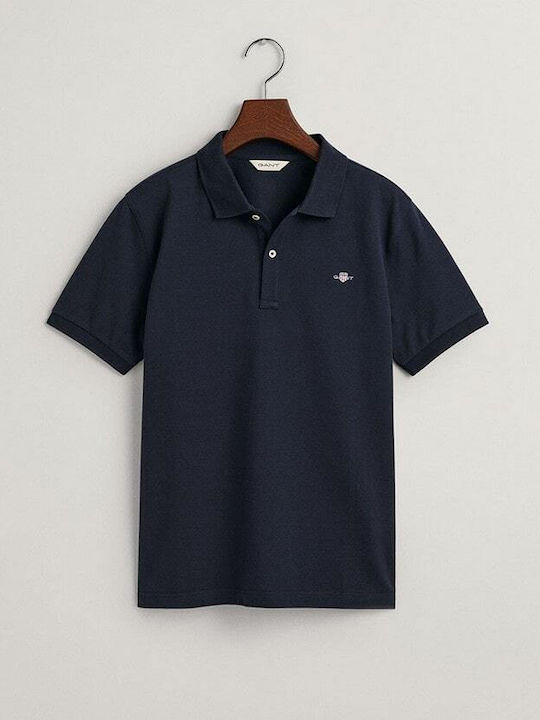 Gant Kids Polo Short Sleeve Blue Shield