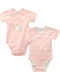 Amomi Къс ръкав Розов 2бр