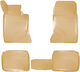 Carro Set of Front and Rear Mats 4pcs Tray Type for Mercedes-Benz E Class Beige