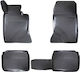 Carro Set of Front and Rear Mats 4pcs Tray Type for Mercedes-Benz E Class Black