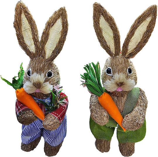 Λαγος Ψαθινος Με Καροτα 33x14cm Bunny S 932092