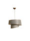 HomeMarkt Pendant Light Beige with Socket E27 32x32x70cm