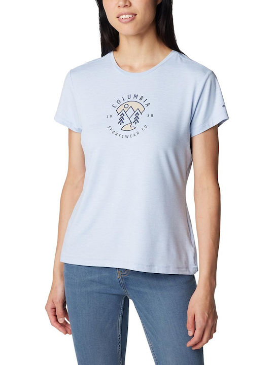 Columbia Γυναικείο T-shirt Γαλάζιο