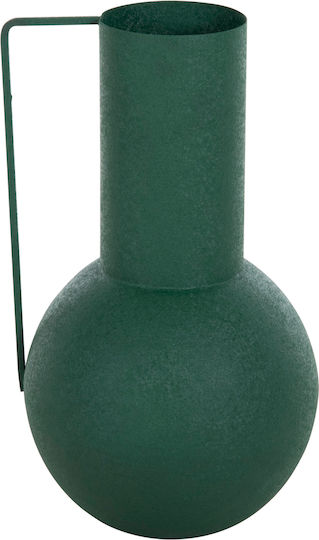Βάζο Μεταλλικό Flagon Πράσινο Φ12xΥ26cm