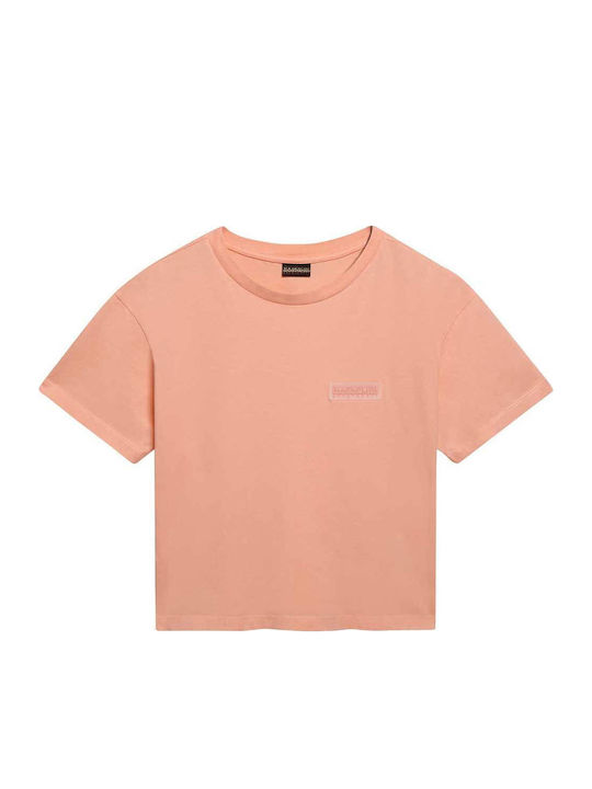 Napapijri Women's Blouse Short Sleeve Pink