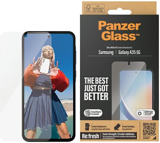 PanzerGlass Ultra-wide Fit Gehärtetes Glas (Galaxy A35)