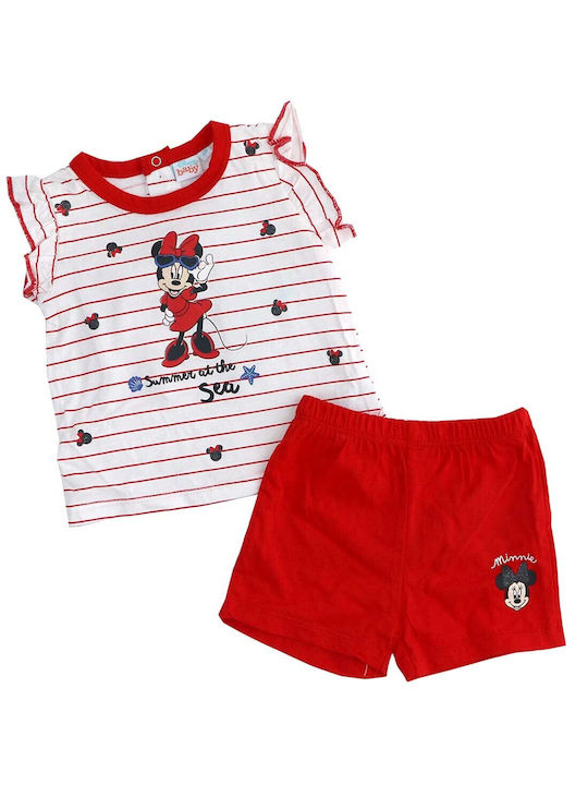 Disney Kinder Set mit Shorts Sommer 2Stück Red