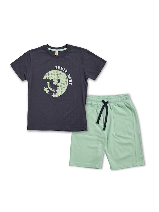 Reflex Kids Set with Shorts Summer 2pcs black