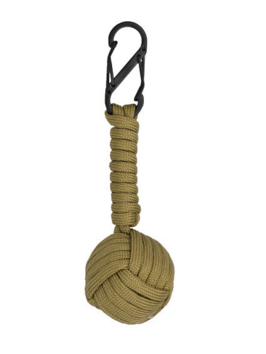 Barbaric 09898 Monkey Fist Key Ring - Coyote