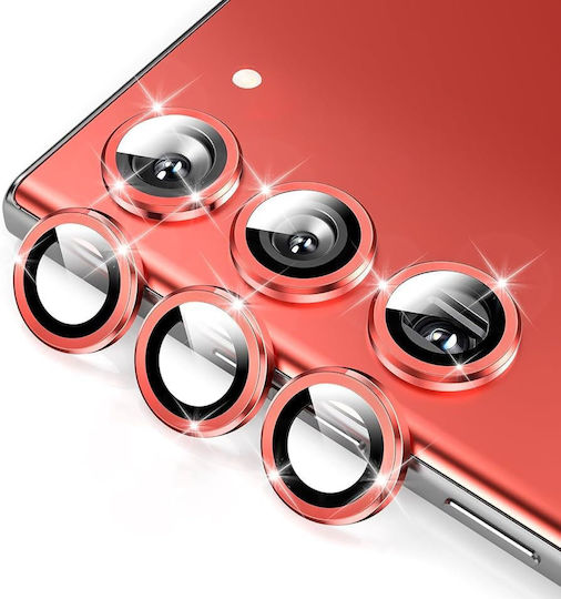 Camera Protection Tempered Glass Red for the Galaxy S23