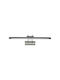 Universo Illuminazione Lamp Wall with Integrated LED and Cool White Light Silver 45x15cm