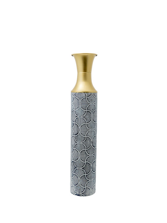 Zen Collection Decorative Vase Σχεδιο Gold 13.5x70.5cm