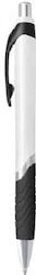 Pillar White With Silver Clip With Blue Ink