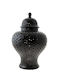 Zen Collection Decorative Vase Jar with Holes Black 32x32x48cm