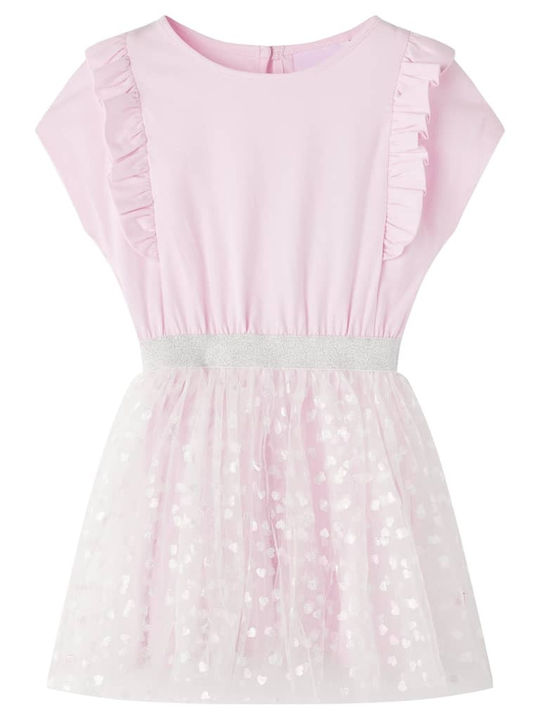 vidaXL Girls Dress Tulle Light Pink