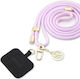 Guess Lila Strap Metal Charm Neck Strap for Mobile Phones Lilac