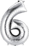 Balloon Silver Balloon No 6 (18 Inches)