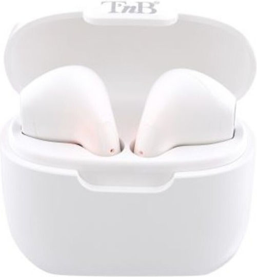T'nB Feat 3 In-ear Bluetooth Handsfree Ακουστικά με Θήκη Φόρτισης Λευκά