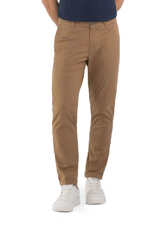 Replay Men's Trousers Chino Elastic in Slim Fit coffee