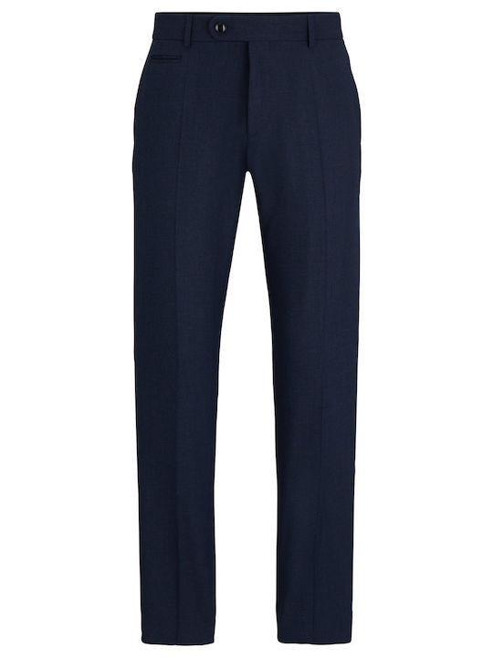 Hugo Boss H Genius Men's Trousers in Slim Fit BLUE