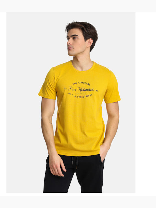 Paco & Co Men's Short Sleeve T-shirt Yellow