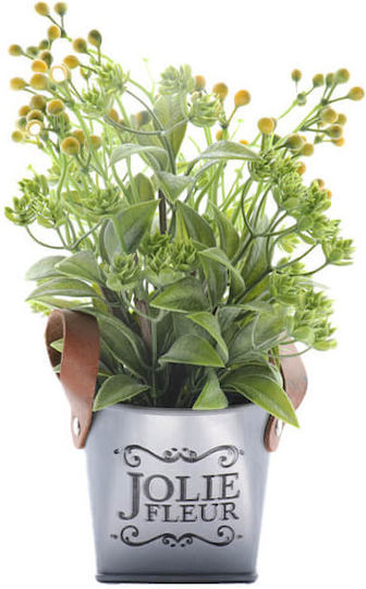 Artificial Plant in Small Pot Gray 26cm TnS