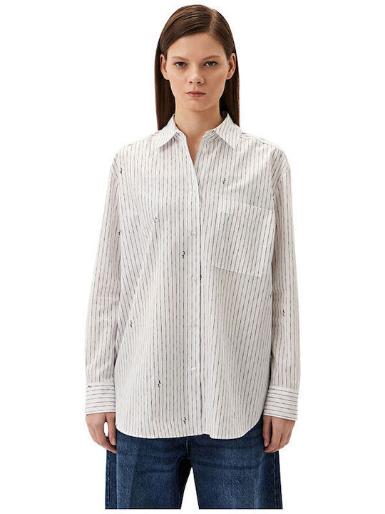 Hugo Boss Women's Long Sleeve Shirt White