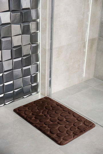 AWD Interior Antirutsch Badematte Mikrofaser AWD02161143 Braune 50x80cm