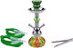 Ναργιλές Hookah Shisha Md Multicolor Διπλός 2 Hoses - 27cm