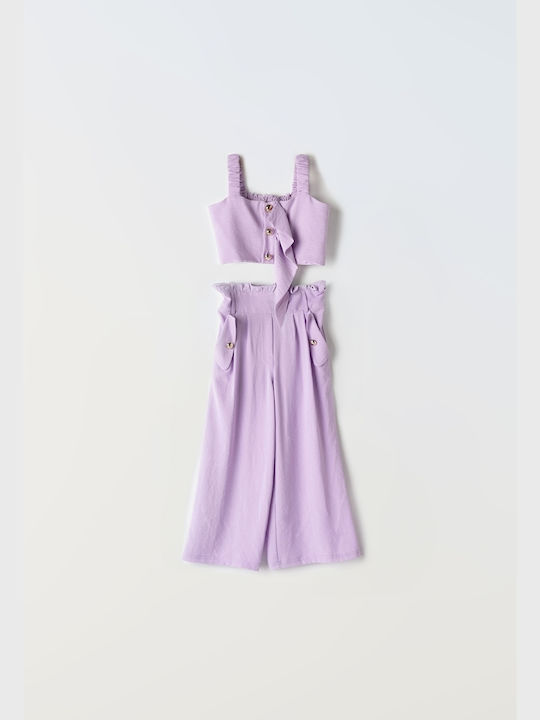 Εβίτα Kinder Set mit Hose Sommer 2Stück Purple