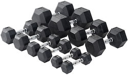 Viking Rubber Hexagon Dumbbell 1 x 9kg