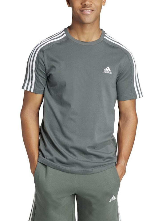 Adidas Ανδρικό T-shirt Κοντομάνικο Γκρι