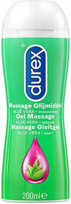 Durex Play Massage 2in1 Gel de masaj hidratant, Aloe Vera, 200 ml