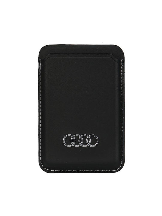 Audi Synthetic Leather Wallet Card Slot Black Magsafe Au-msch-q3/d1-bk
