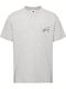 Tommy Hilfiger Signature T-shirt Bărbătesc cu Mânecă Scurtă Gri