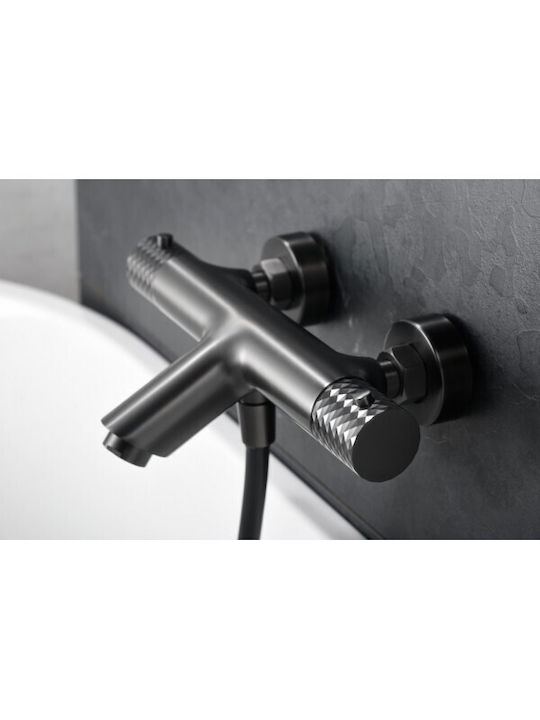 Imex Mixing Bathtub Shower Faucet Thermostatic Complete Set Gray