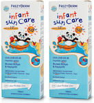 Frezyderm Infant Sun Care Wasserdicht Baby Sonnencreme Emulsion für Gesicht & Körper SPF50 200ml & Geschenk Säuglings-Sonnenpflege 200ml 50SPF