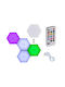Διακοσμητικό Φωτιστικό LED Hexagon 5τμχ 9εκ.