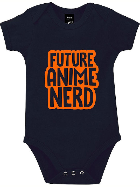 kirikoko Future Anime Nerd Short-Sleeved French Navy