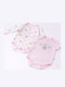 Evita Set Babystrampler Langärmliges Pink 2Stück