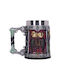 Nemesis Now Lord Rings Tankard Чаша за Бира от Неръждаема Стомана в Сив Цвят