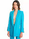 Forel Blazer pentru femei Sacou Cyan