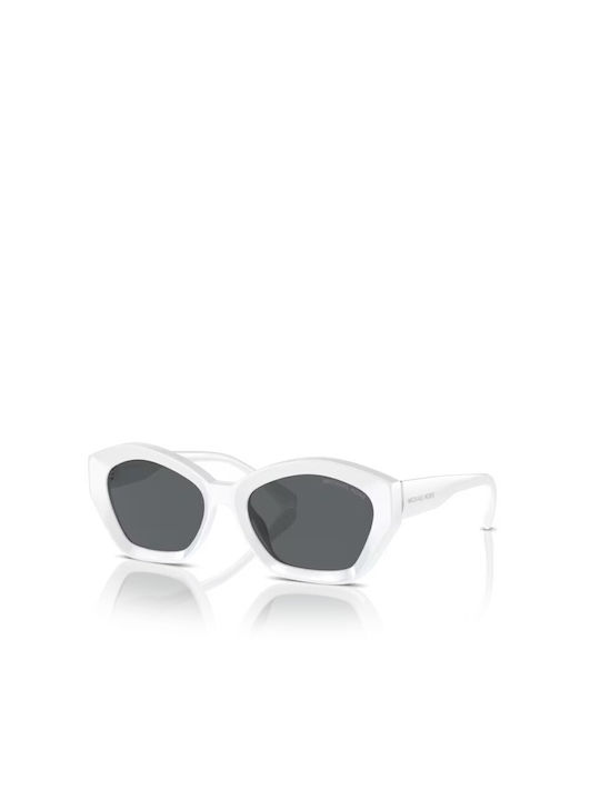 Michael Kors Women's Sunglasses with White Plastic Frame and Gray Lens MK2209U 310087