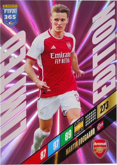 Panini Fifa 365 Top Clubs 2024 Adrenalyn XL Единична Карта Martin Odegaard