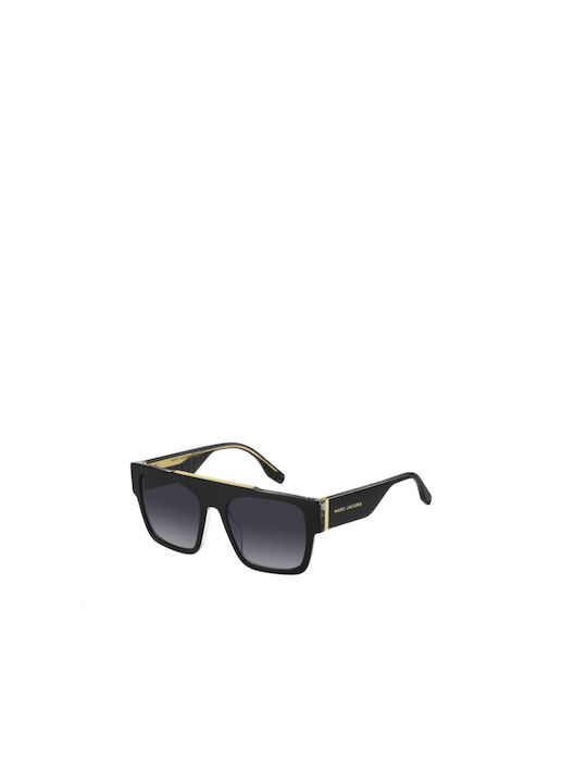 Marc Jacobs Men's Sunglasses with Black Plastic Frame and Black Gradient Lens MARC 757/S 1EI9O