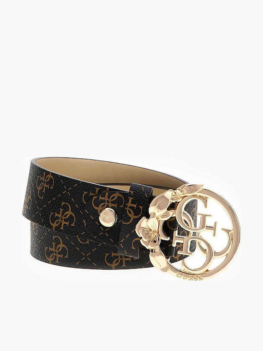 Guess Γυναικεία Ζώνη Καφέ