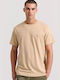 Funky Buddha Men's Short Sleeve T-shirt Beige