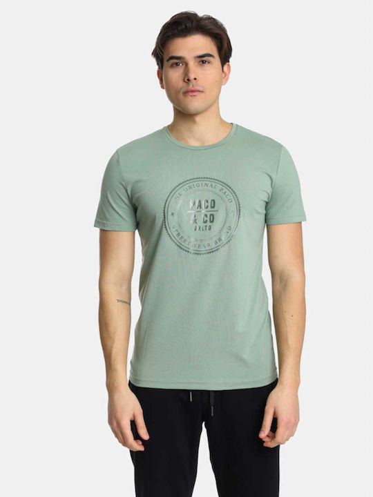 Paco & Co Herren T-Shirt Kurzarm Grün