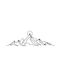 Wallity Decorative Everest Silhouette Black Metallic 119.5x37cm